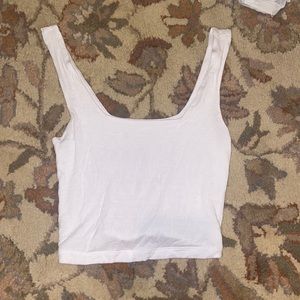 Simple loose white tank